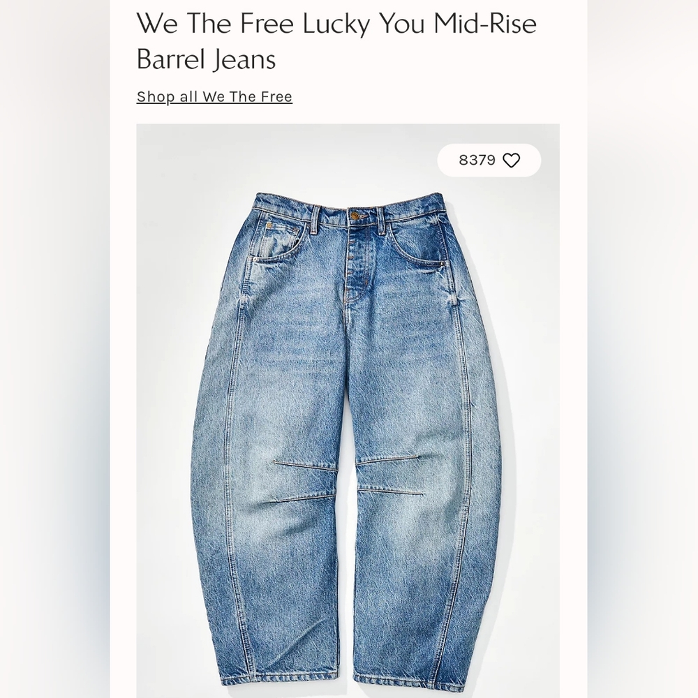 Free people barrel jeans